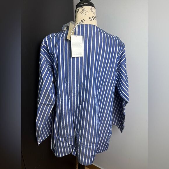 J.Crew Ciel top in striped cotton poplin NWT Size XS - Picture 3 of 9